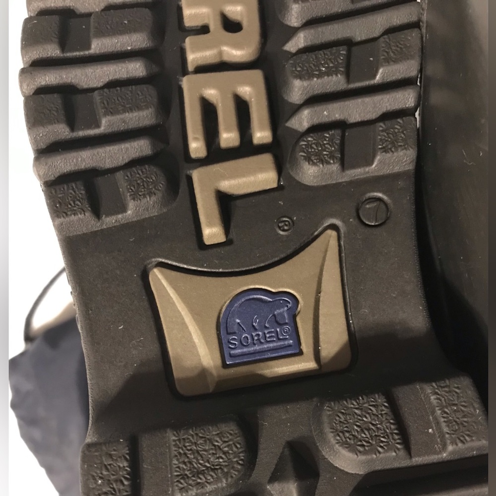 Sorel Snowlion II NL1070-429 Navy winter insulated snow boots women size 7 - Picture 8 of 12